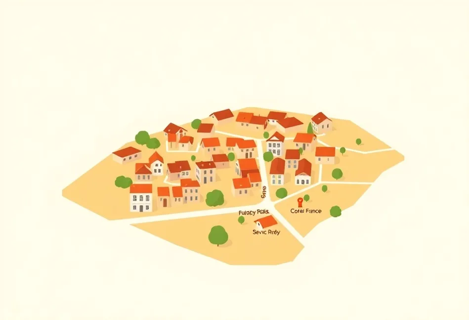 Carte du secteur d'intervention autour de Vidauban (83550)